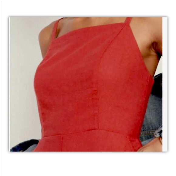 BNWT Old Navy Tomato Juice Cropped Jumpsuit XXL - Picture 3 of 7